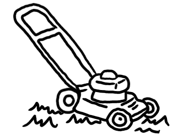  how to draw step by step lawnmower drawing easy  - EasystepDrawing