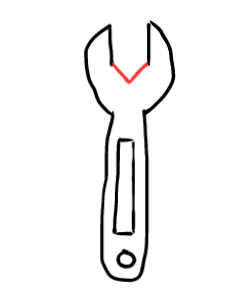  how to draw step by step wrench drawing easy  - EasystepDrawing