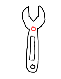  how to draw step by step wrench drawing easy  - EasystepDrawing