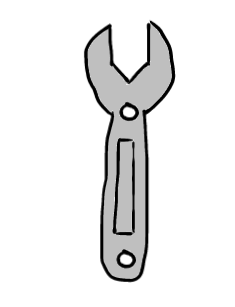 easy step by step wrench drawing - EasystepDrawing