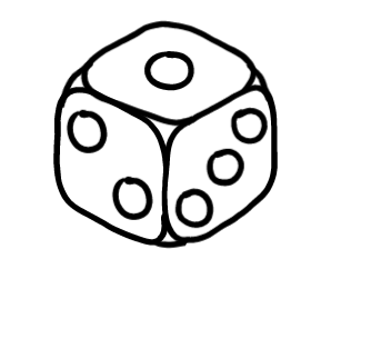  how to draw step by step dice drawing easy  - EasystepDrawing