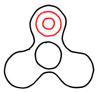  how to draw step by step fidgetspinner drawing easy  - EasystepDrawing