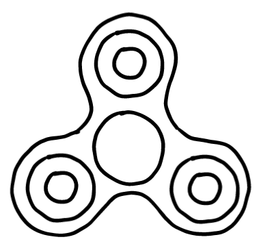  how to draw step by step fidgetspinner drawing easy  - EasystepDrawing