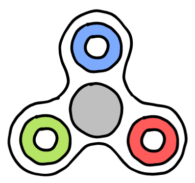 easy step by step fidgetspinner drawing - EasystepDrawing