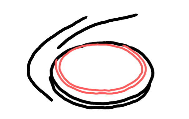  how to draw step by step frisbee drawing easy  - EasystepDrawing