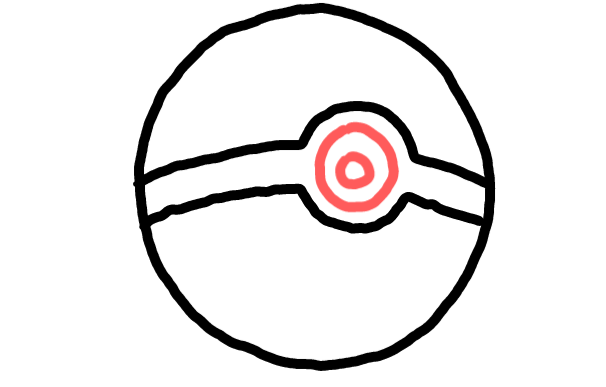  how to draw step by step pokeball drawing easy  - EasystepDrawing