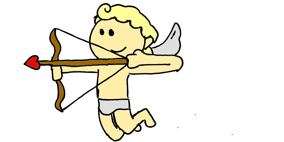 easy step by step cupid drawing - EasystepDrawing