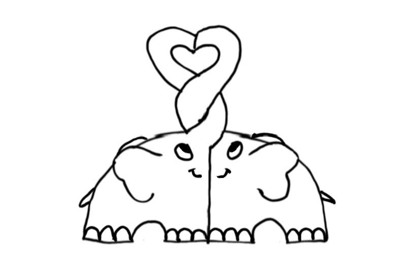  how to draw step by step elephantvalentine drawing easy  - EasystepDrawing