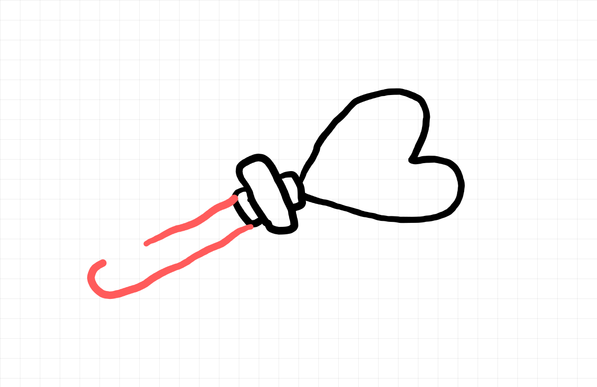  how to draw Heart Key in easy steps - step number : 4 - Easy Step Drawing