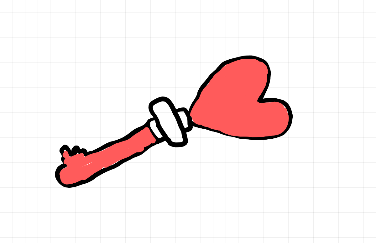  how to draw Heart Key in easy steps - step number : 7 - Easy Step Drawing