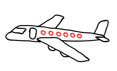  how to draw step by step airplane drawing easy  - EasystepDrawing