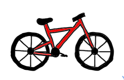 easy step by step bike drawing - EasystepDrawing