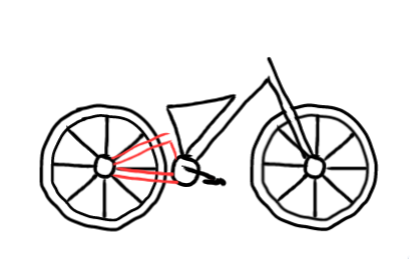  how to draw step by step bike drawing easy  - EasystepDrawing