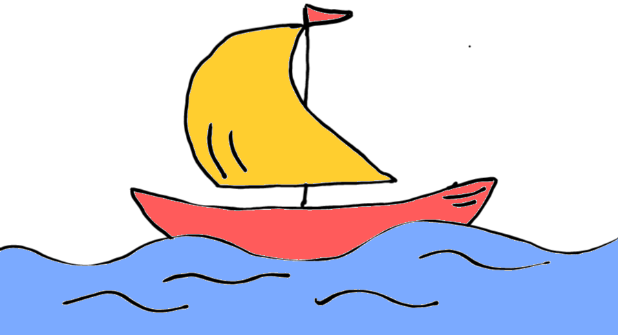 easy step by step boat drawing - EasystepDrawing