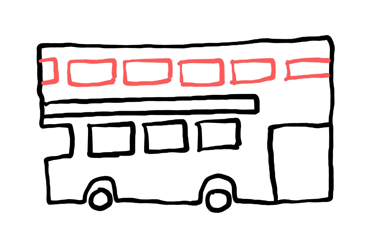  how to draw step by step doubledecker drawing easy  - EasystepDrawing