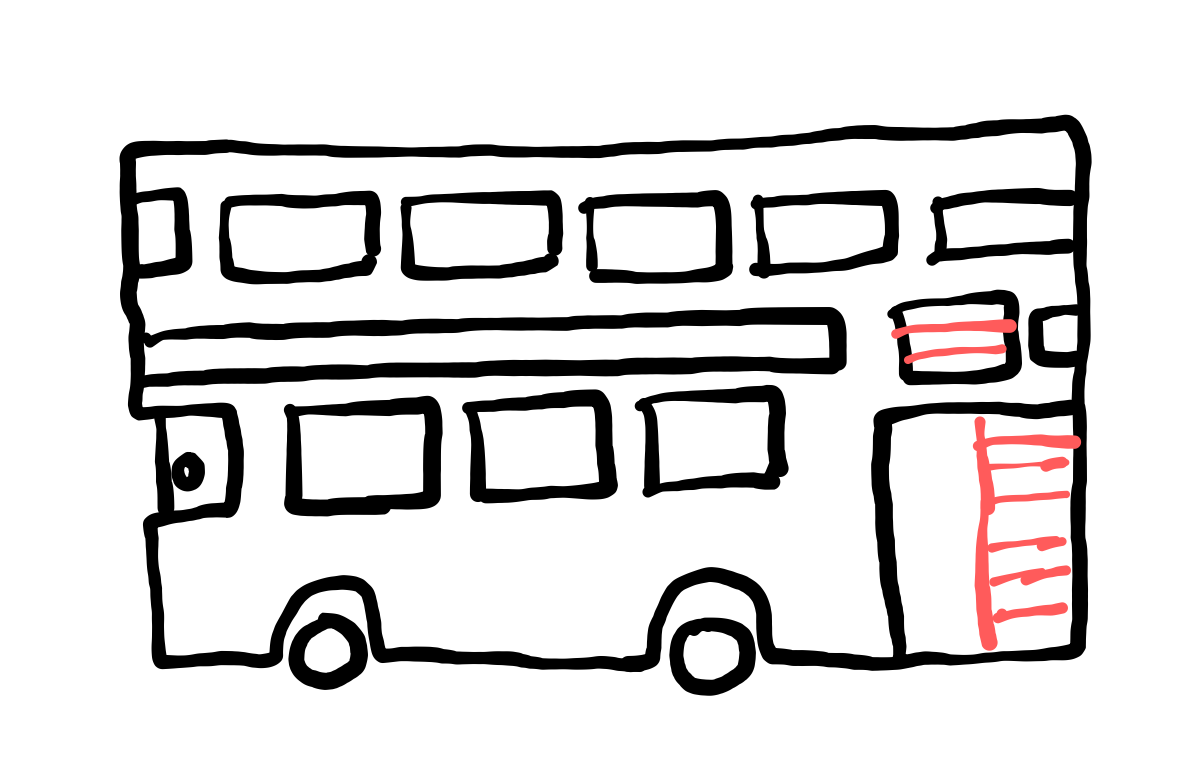  how to draw step by step doubledecker drawing easy  - EasystepDrawing