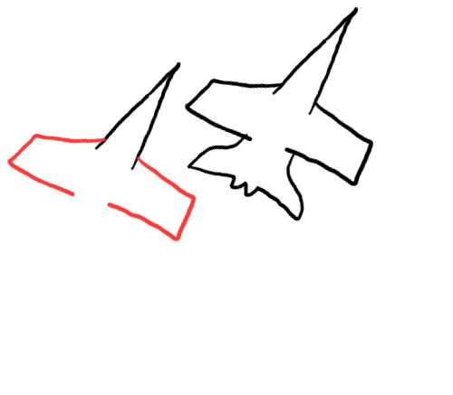  how to draw step by step fighterjets drawing easy  - EasystepDrawing