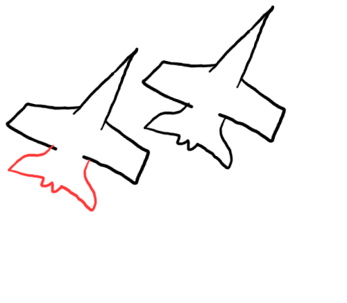  how to draw step by step fighterjets drawing easy  - EasystepDrawing