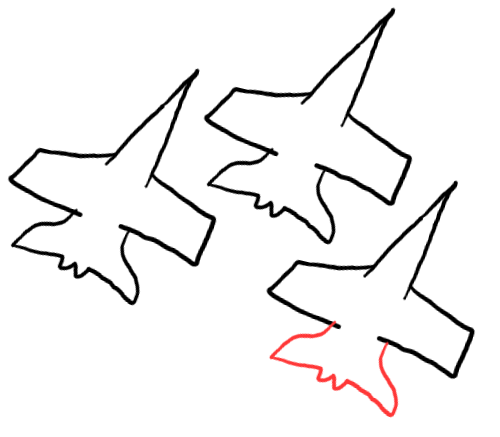  how to draw step by step fighterjets drawing easy  - EasystepDrawing