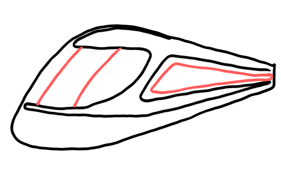  how to draw step by step highspeedtrain drawing easy  - EasystepDrawing