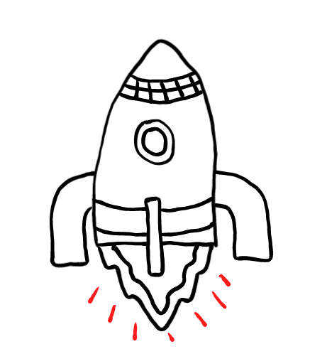  how to draw step by step rocketship drawing easy  - EasystepDrawing