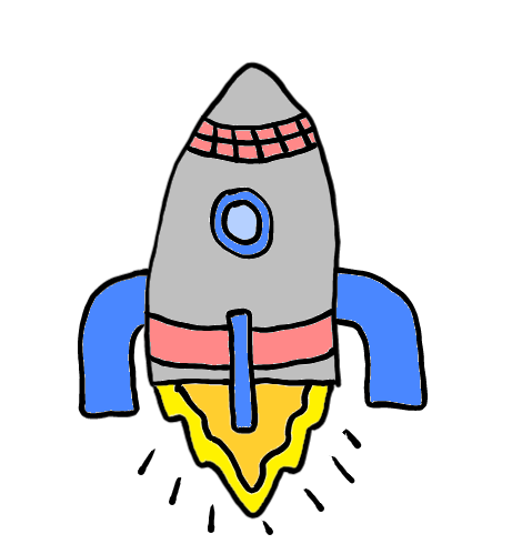 easy step by step rocketship drawing - EasystepDrawing