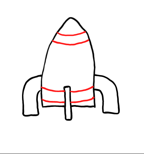  how to draw step by step rocketship drawing easy  - EasystepDrawing