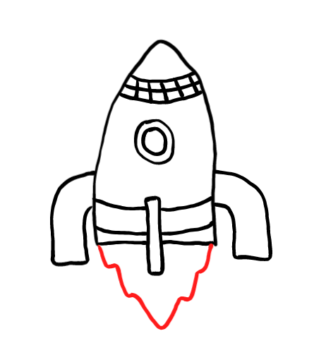  how to draw step by step rocketship drawing easy  - EasystepDrawing