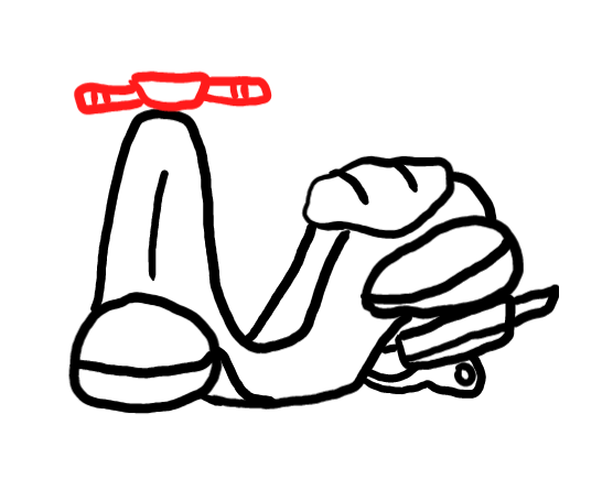  how to draw step by step scooter drawing easy  - EasystepDrawing