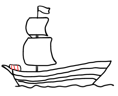  how to draw step by step ship drawing easy  - EasystepDrawing