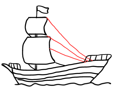  how to draw step by step ship drawing easy  - EasystepDrawing